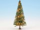Fir Tree with Working LED Christmas Lights -- 4-3/4′ 12cm Tall, All Scales, Noch Gmbh & Co 22131