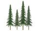 Spruce Trees -- 1 to 2′ 2.5 to 5.1cm pkg(55), All Scales, JTT Miniature Tree 92025