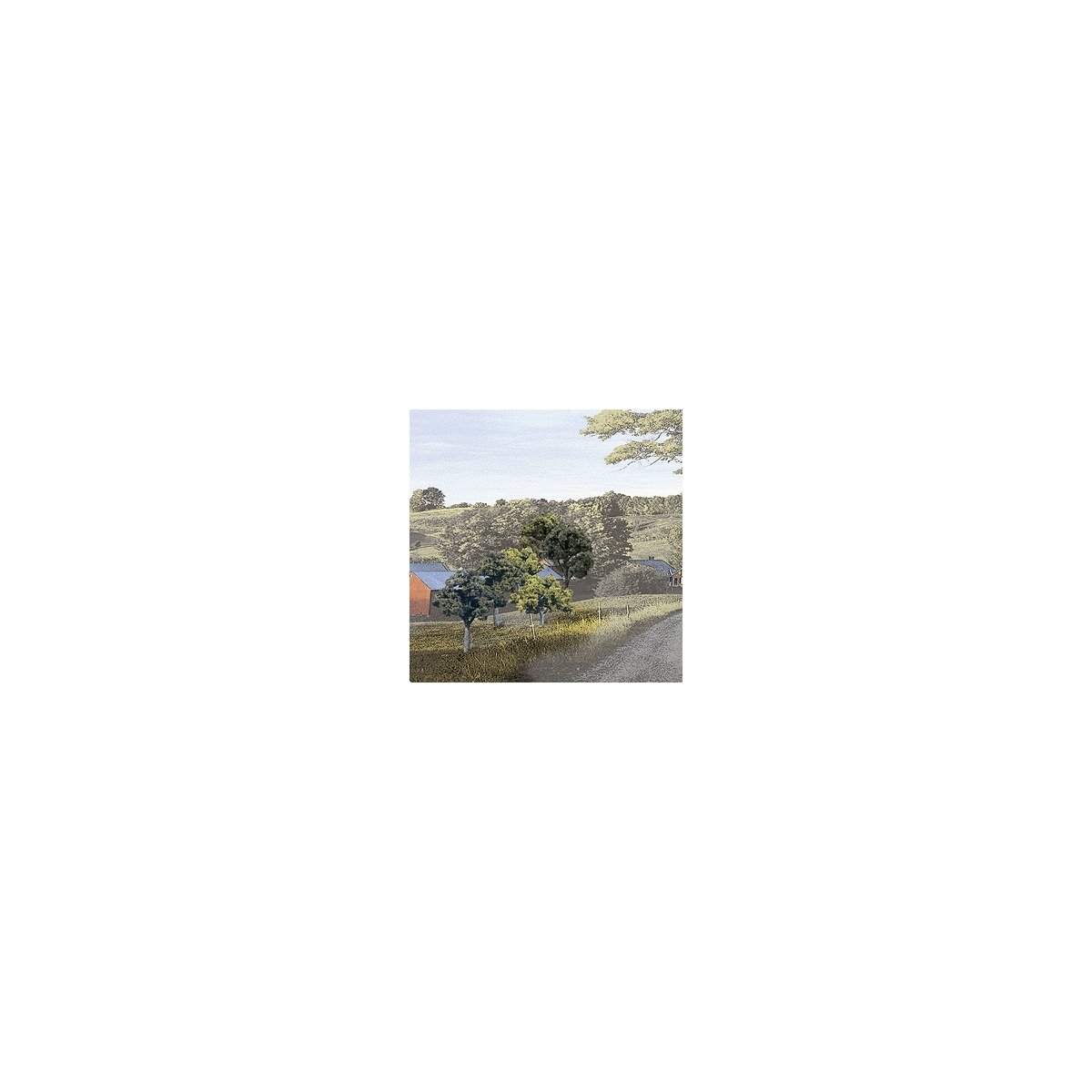 Mixed Green Deciduous Tree Pack - Ready Made Trees(TM) -- 2 to 3′ 5.1 to 7.6cm pkg(23), All Scales, Woodland Scenics 1571