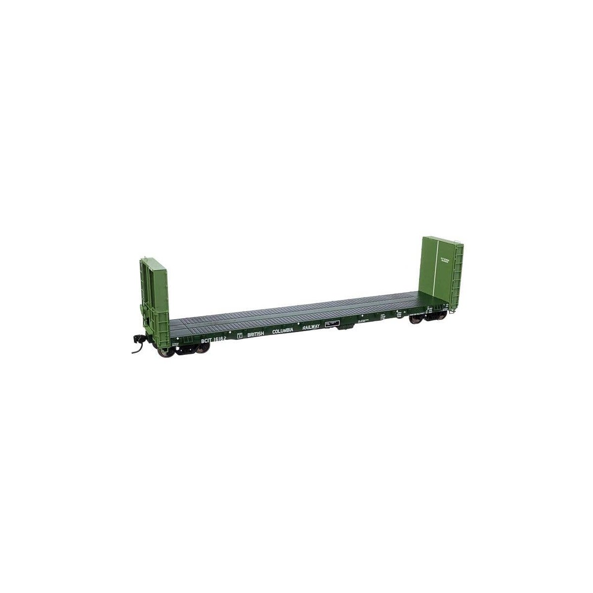 50′ CC&F Bulkhead Flatcar - Ready to Run -- British Columbia BCIT 16162, HO, WalthersProto 104342