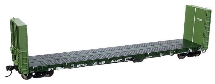 50′ CC&F Bulkhead Flatcar - Ready to Run -- British Columbia BCIT 16162, HO, WalthersProto 104342