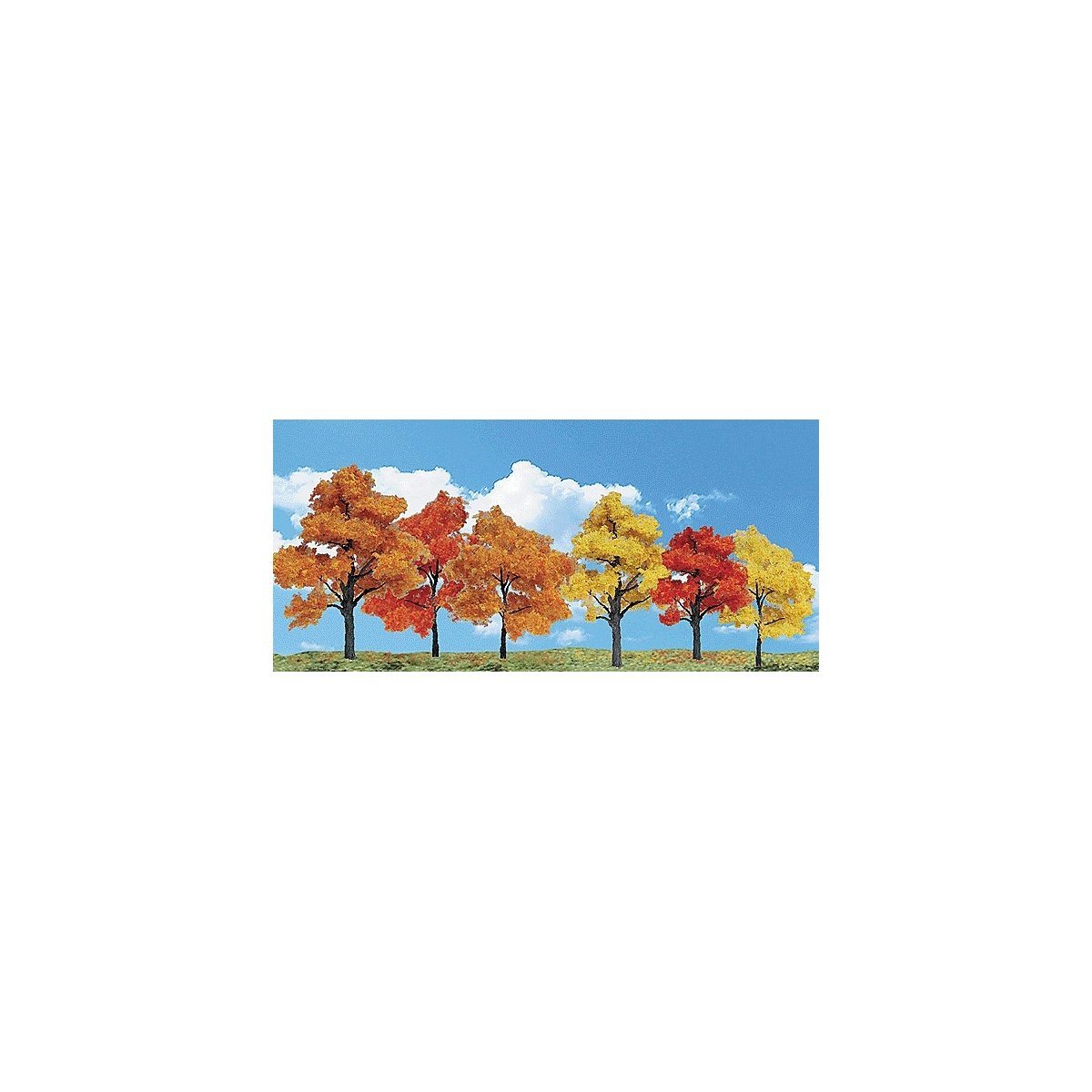 Woodland Classic Trees(R) Ready Made - Harvest Blaze -- 3 to 5′ 7.6 to 12.7cm Tall pkg(, All Scales, Woodland Scenics 3541