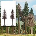 Dead Spruce Trees -- 13cm Tall pkg(2), All Scales, Busch Gmbh & Co Kg 6166