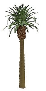 Professional Series Phoenix Palm Tree -- 8′ 20.3cm Tall, O, JTT Miniature Tree 96045