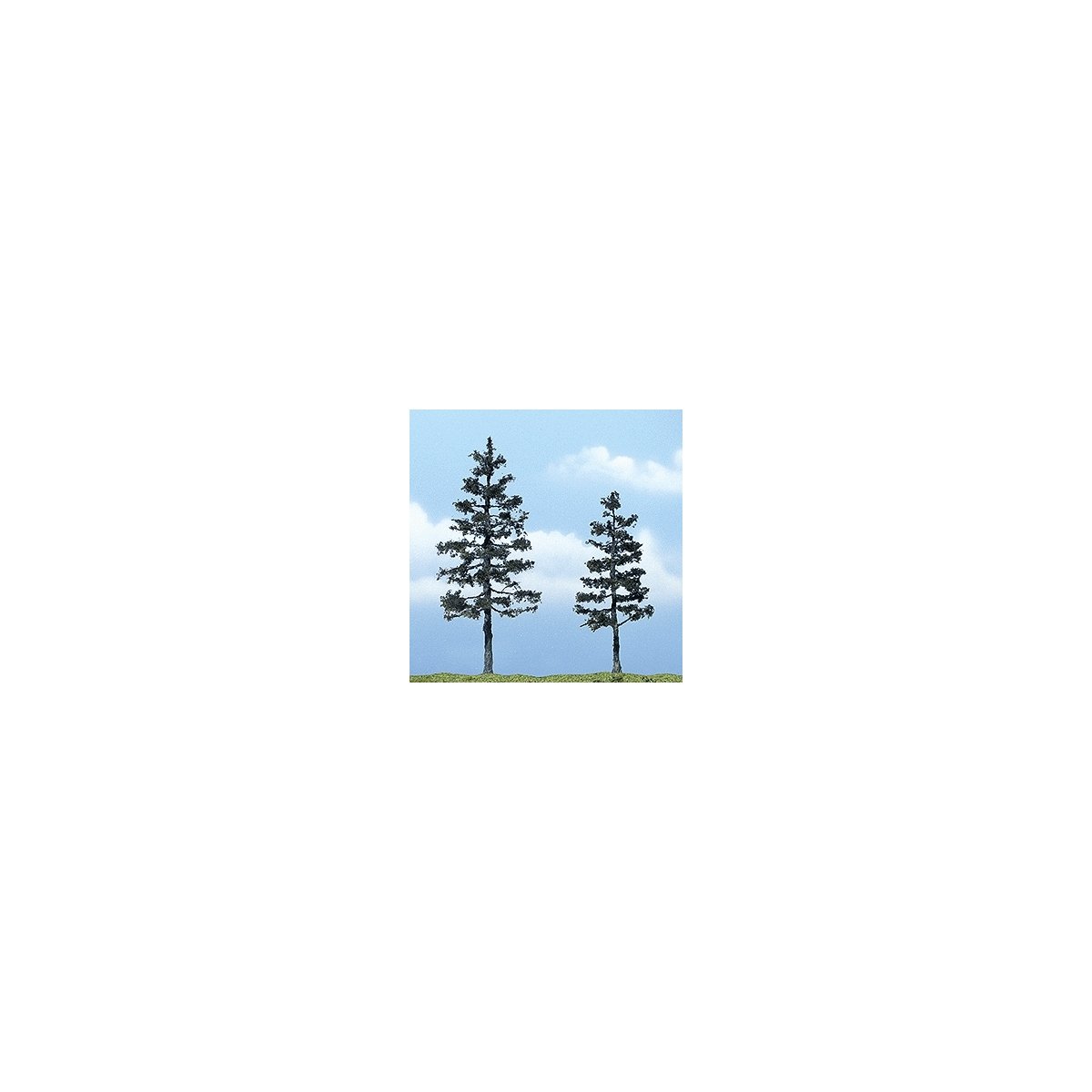 Ready Made Premium Trees(TM) -- Pine - 1 Each: 5-1/8 & 4-1/2′ 13 & 11.4cm, All Scales, Woodland Scenics 1624