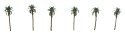 Palm Trees - Professional Series -- 1-1/2′ 3.8cm pkg(6), Z, JTT Miniature Tree 94235