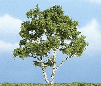 Ready Made Premium Trees(TM) - Deciduous -- Birch - 3-7/8′ 9.8cm, All Scales, Woodland Scenics 1601