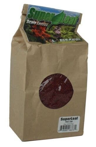 SuperLeaf Scale Model Leaf Flake 24oz ECO-Pak -- Red Oak, All Scales, Scenic Express 6373