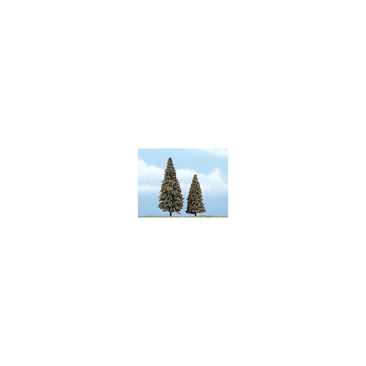 Ready Made Premium Trees(TM) -- Conifer - 3 to 4′ 7.6 to 10.2cm pkg(2), All Scales, Woodland Scenics 1625