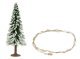 Lighted Christmas Tree - Action Set -- Includes Tree and LED String 3-7/8′ 10cm Tall, HO, Faller Gmbh 181245