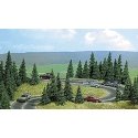 Flocked Pine Tree Set pkg(20), HO, Busch Gmbh & Co Kg 9740