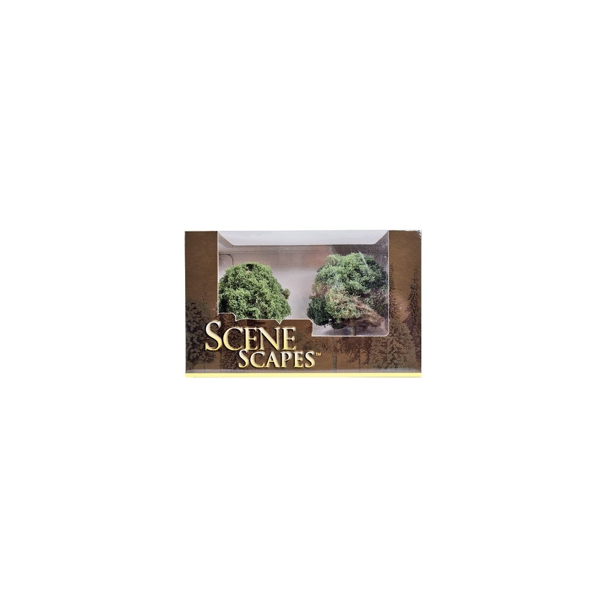 SceneScapes(TM) Layout-Ready Trees -- Oak Trees 4-1/2 - 5′ Tall pkg(2), All Scales, Bachmann Industries 32213
