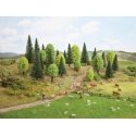 Mixed Forest Trees -- 2 - 5-1/2′ 5-14cm Tall pkg(10), All Scales, Noch Gmbh & Co 26911