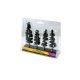 Scene-A-Rama(TM) Diorama Trees -- Conifer Trees pkg(4) - 4 to 5-1/2′ 10.2 to 14cm Tall, HO, Woodland Scenics 4151