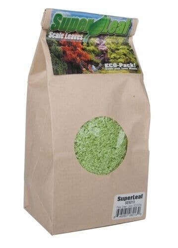 SuperLeaf Scale Model Leaf Flake 24oz ECO-Pak -- Pale Green, All Scales, Scenic Express 6213