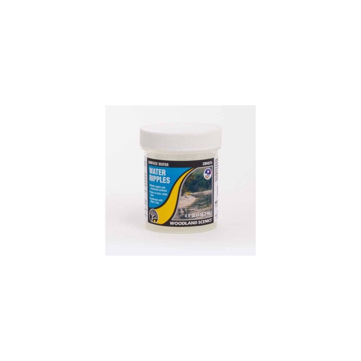 Surface Water - Water System -- Water Ripples - 4oz 118mL, All Scales, Woodland Scenics 4515