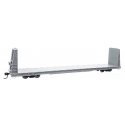 68′ Bulkhead Flatcar - Ready to Run -- Undecorated, HO, WalthersMainline 50600