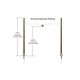 Just Plug(R) Traffic Lights -- Suspended Flashing (yellow) pkg(2), HO, Woodland Scenics 5652
