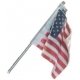Wall-Mount U.S. Flag - Just Plug(TM) -- Small - 1/2′ 1.3cm, All Scales, Woodland Scenics 5953