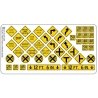 Highway Signs -- Warning 3 1948-Present (black, yellow), HO, Blair Line 107
