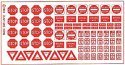 Highway Signs -- Regulatory Signs 2 1930-Present (red, white), N, Blair Line 3