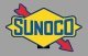 Sunoco Double-Sided Rotating Sign -- Sign: 2-13/16 x 1-11/16` 7.1 x 4.3cm , 2` 5.1cm , All Scales, Micro Structures 55015