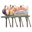 Lighted Billboard - Just Plug(R) -- Lanes Bowling and Bar, HO, Woodland Scenics 5796