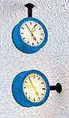 Illuminated Clock -- Wall, HO, Brawa Modellspielwaren 5261
