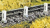 Distance/Mile Posts pkg(10), HO, Brawa Modellspielwaren 2652