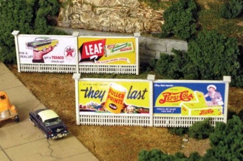 Double Billboard 2-Pack - Kit -- 3 x 5/8 x 1-1/4′ 7.6 x 1.6 x 3.2cm, N, Monroe Models 9217