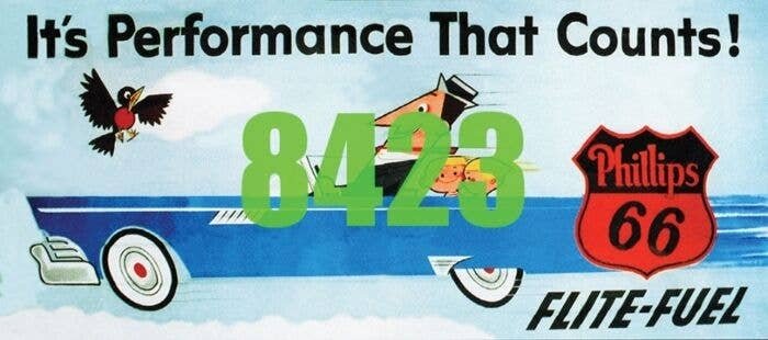 Phillips 66 Flite Fuel Billboard - Kit, HO, Tichy Train Group 8423