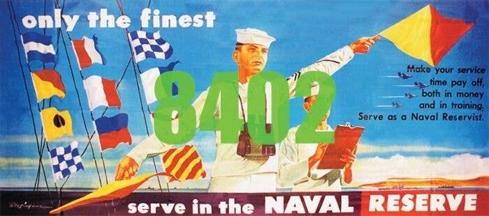 Serve in the Naval Reserve Billboard - Kit, HO, Tichy Train Group 8402