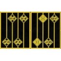 Bridge Clearance Warning Signs -- 8 Signs, 2 Each of 4 Styles, O, Tichy Train Group 2083