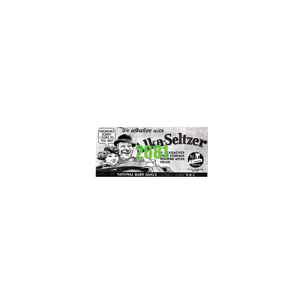 Alka Seltzer Billboard - Kit, N, Tichy Train Group 2681