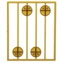 Early Grade Crossing Advance Warning Signs -- Vertical Cross pkg(8), O, Tichy Train Group 2062
