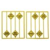 Written Warning Signs -- pkg(8), O, Tichy Train Group 2077