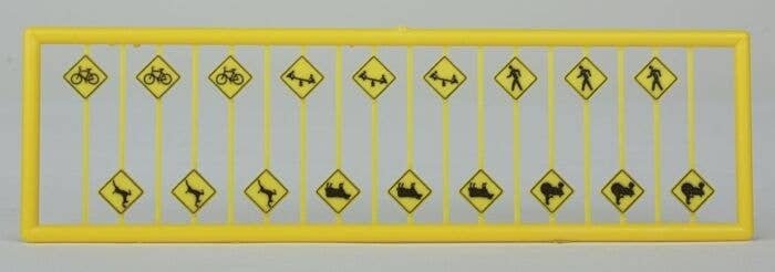 Picture Warning Signs -- pkg(18), N, Tichy Train Group 2615