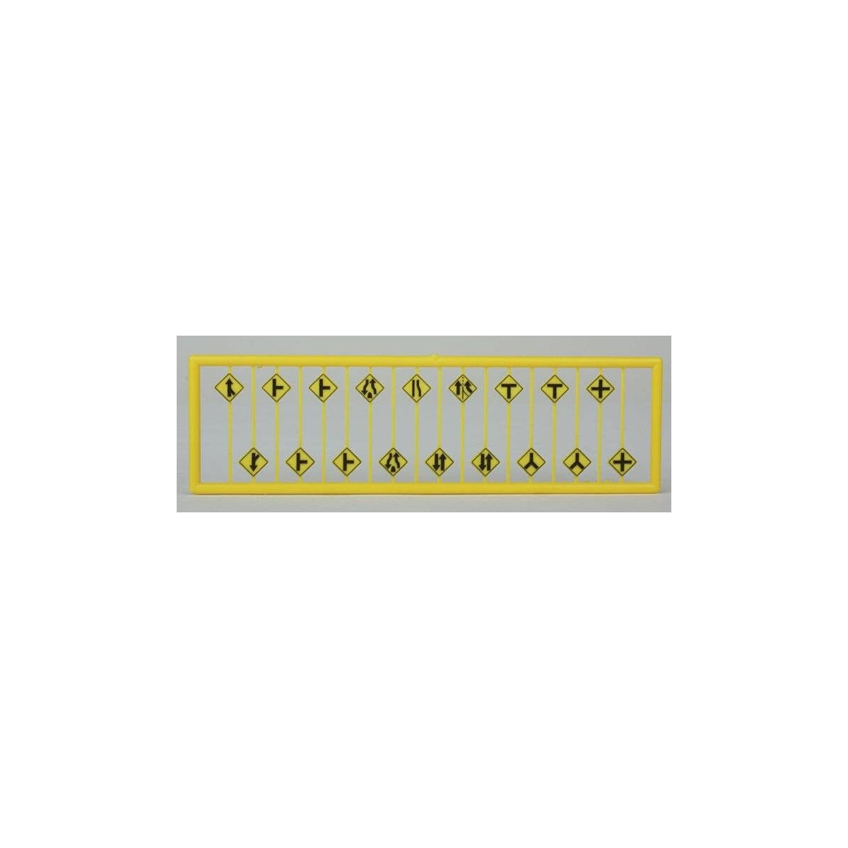 Road Path/Curve Warning Signs 2 -- pkg(18), N, Tichy Train Group 2617