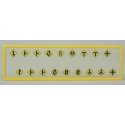 Road Path/Curve Warning Signs 2 -- pkg(18), N, Tichy Train Group 2617