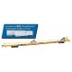 89′ Channel Side Flatcar w/2 Trailmobile Trailers - Ready to Run -- Trailer-Train TTX 150272 (yellow, black Milwaukee Trailers