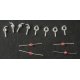 Extra Crossing Signal Lights with LEDs pkg(2) -- For 235-913 (Sold Seperately), HO, Details West 959