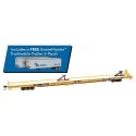 89′ Channel Side Flatcar w/2 Trailmobile Trailers - Ready to Run -- Trailer-Train TTX 150788 (yellow, black Conrail Trailers),