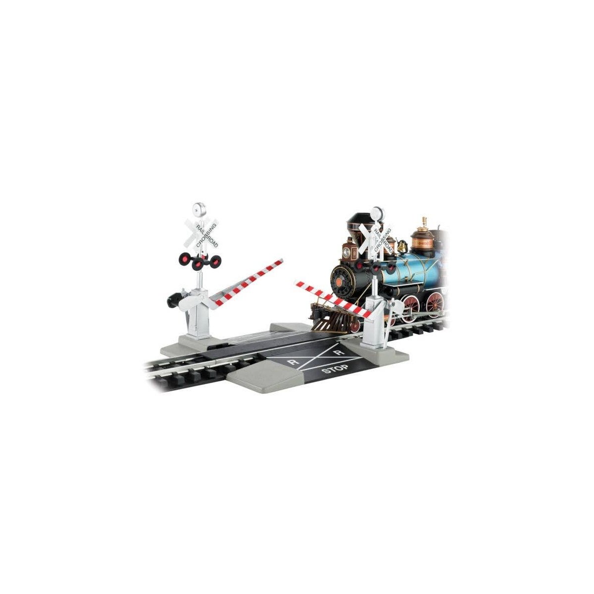 Accessories - 1:20.3 Scale -- Crossing Gates Track Piece (Operational), G, Bachmann Industries 96214