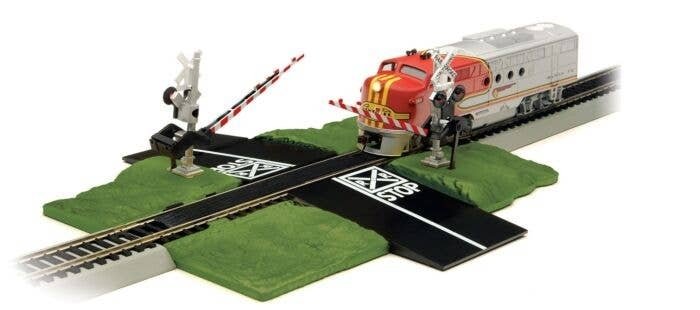 Dual Crossing Gate - E-Z Track(R) -- Deluxe Version, HO, Bachmann Industries 44579