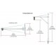 Mast-Arm Traffic Lights - Just Plug(R) -- pkg(4), O, Woodland Scenics 5666