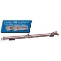 89′ Channel Side Flatcar w/2 Trailmobile Trailers - Ready to Run -- Trailer-Train TTX 150088 (Boxcar Red Illinois Central Trai