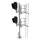 Double-Head Modern Hooded Signal - All Scales Signal System -- Right Hand, HO, Atlas Model Railroad Co. 70000097