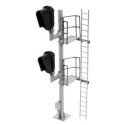 Double-Head Modern Hooded Signal - All Scales Signal System -- Right Hand, HO, Atlas Model Railroad Co. 70000097
