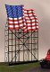 Waving American Flag Animated Neon Billboard -- 5 x 7-21/32′, All Scales, Micro Structures 4071