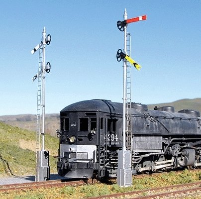 Lower Quadrant Semaphore Signal Nonoperating Kits -- Unpainted pkg(2), HO, American Limited Models 4200